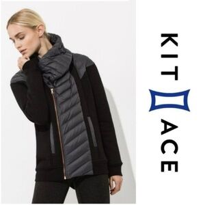 Kit And Ace Down Feathers Cashmere Liberty Hybrid Jacket Black Size 4